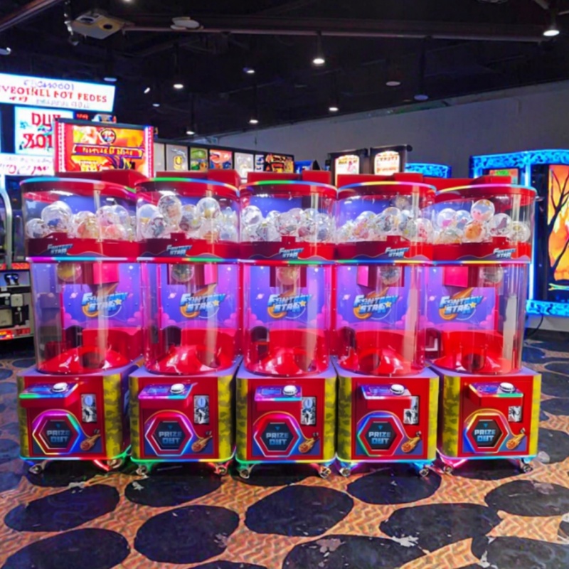 Amusement Park Metal Coin Oper - Prize Capsule Toy Machine ulasan dan harga