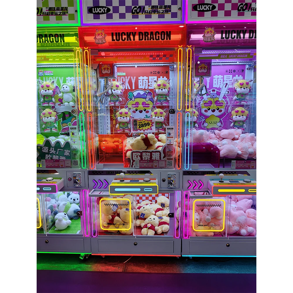 #New Colorful Claw Machine Luc - Arcade Prize Vending Machine ulasan dan harga