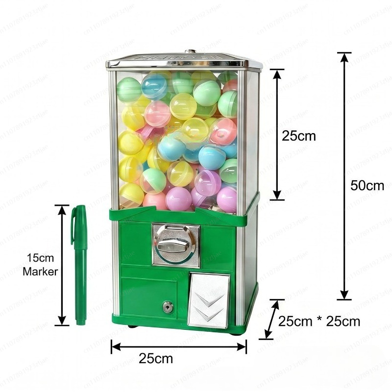 Square Tabletop Gashapon Machi - Prize Capsule Toy Machine ulasan dan harga